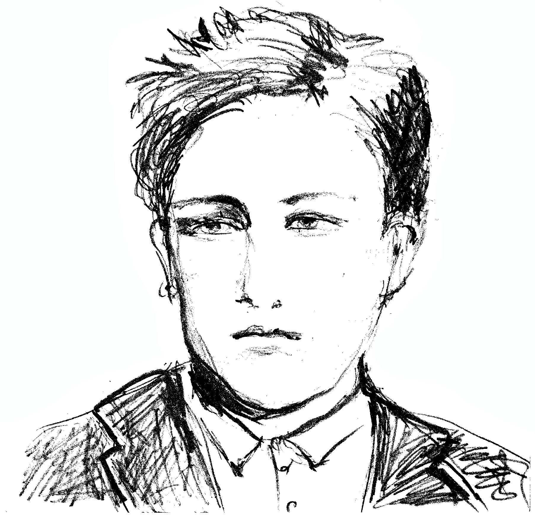 Arthur Rimbaud, Zeichnung von Christiane Schauder